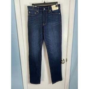 Abercrombie & Fitch Men's Straight Jeans - Dark Blue